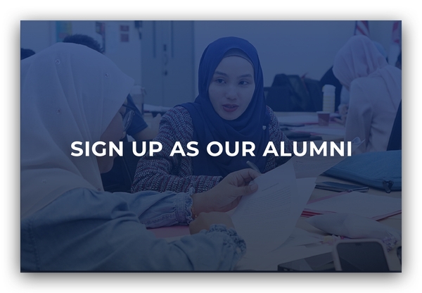 Sign up as our Alumni